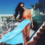 ‘Zara’ Chiffon Baby blue Maxi Skirt (4530837094509)