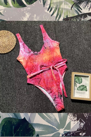 ‘Peaches’ snakeskin One Piece (3947057283181)