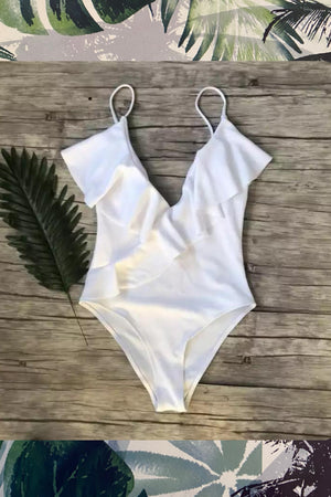 ‘Roberta’ white ruffle one piece (4418667708525)