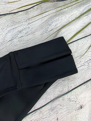 Ibiza Luxe Midi Bikini Bottoms in Black (6777149816941)