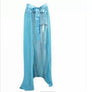 ‘Zara’ Chiffon Baby blue Maxi Skirt (4530837094509)